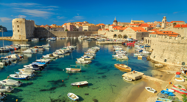 Kroatien Dubrovnik Hafen